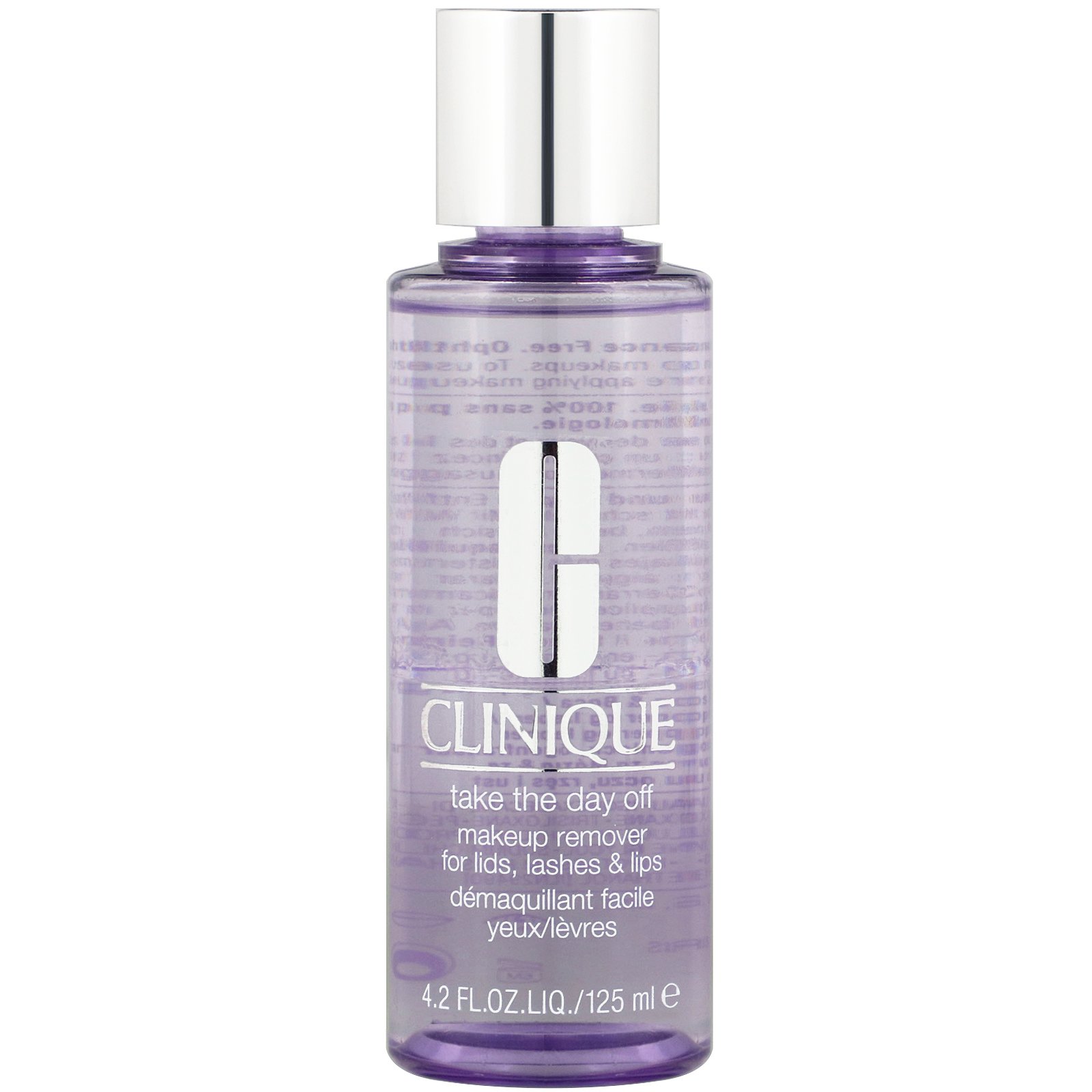 Comprar Clinique, Take The Day Off, Makeup Remover, For Lids, Lashes & Lips, 4.2 oz (125 ml)