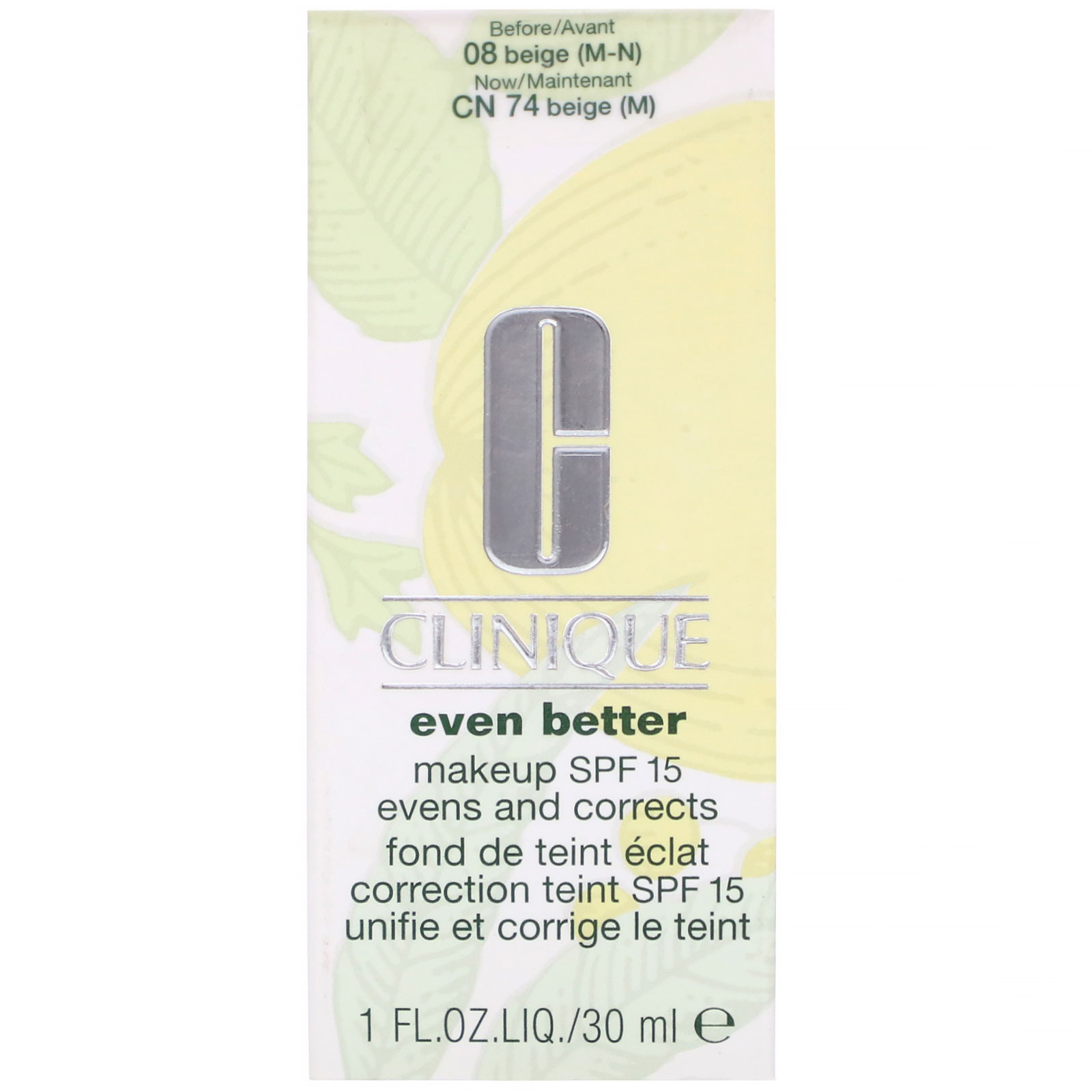 Comprar Clinique, Even Better Makeup, SPF 15, CN 74 Beige (M), 1 fl oz (30 ml) - Imagem 2