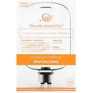 Comprar Elensilia, Elensilia-IntraCELL, Escargot + Propolis Revitalizing Mask, 10 Sheets, 0.85 fl oz (25 ml) Each