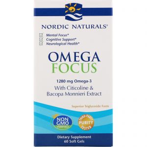 Comprar Nordic Naturals, Omega Focus, 1,280 mg, 60 Soft Gels