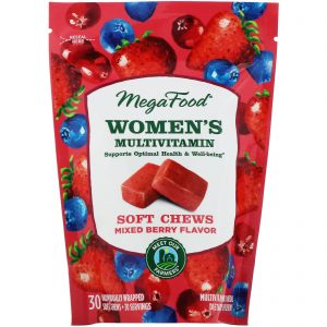 Comprar MegaFood, Women's Multivitamin Soft Chews, Sabor de Frutas Silvestres Mistas, 30 Gomas Mastigáveis Embaladas Individualmente