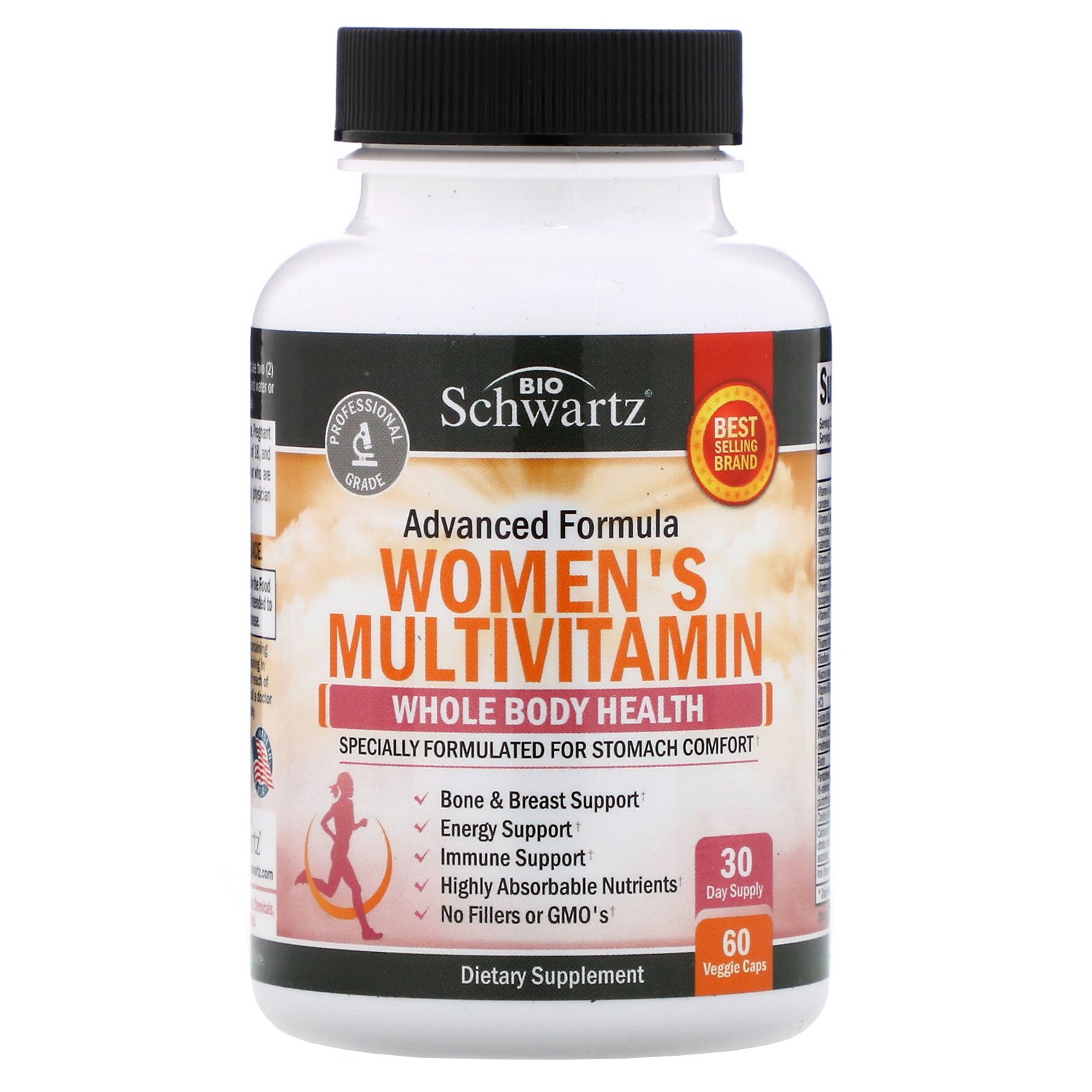 Comprar BioSchwartz, Fórmula Avançada de Multivitamínico para Mulheres, 60 Cápsulas Vegetais - Imagem 3