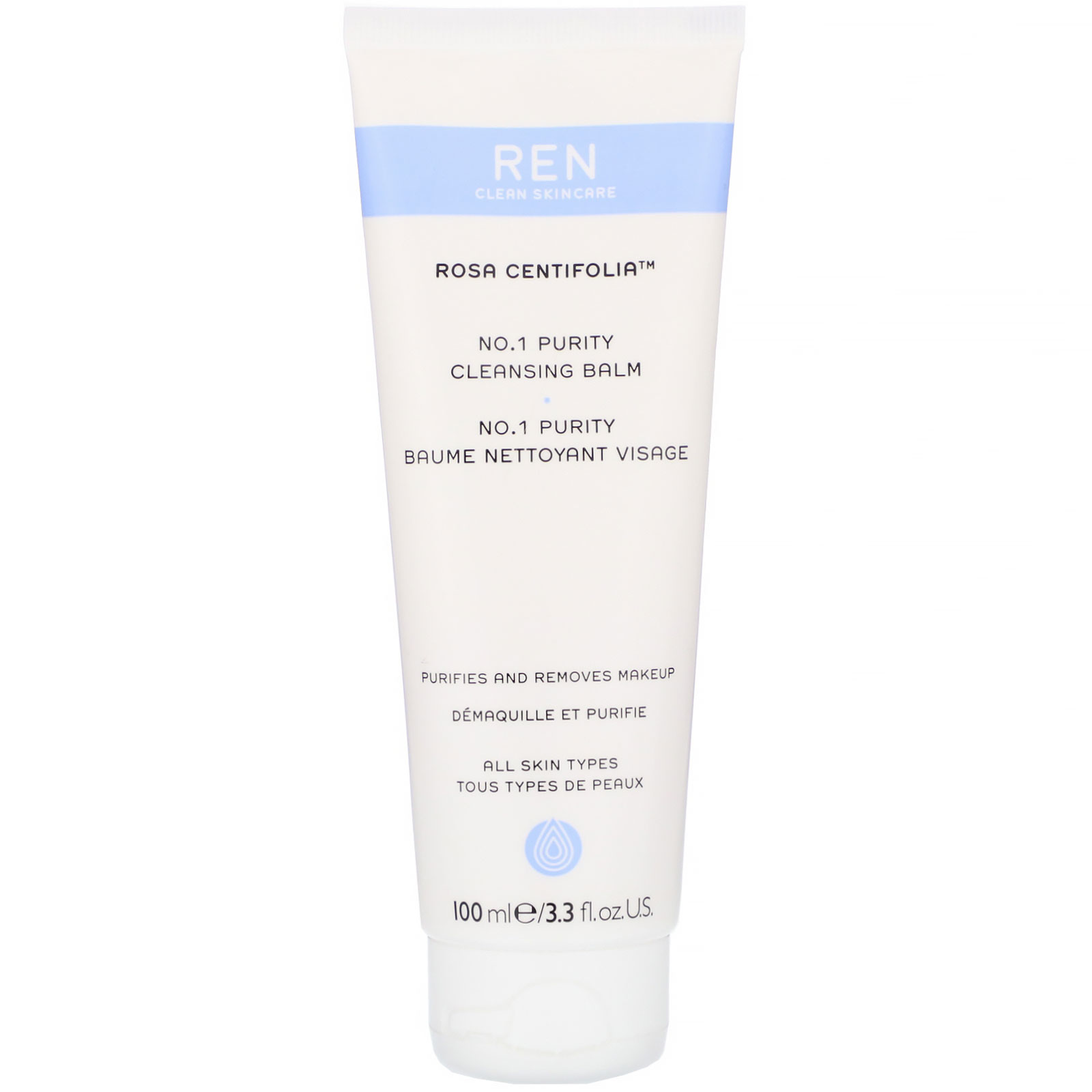 Comprar Ren Skincare, Rosa Centifolia, No.1 Purity Cleansing Balm, 3.3 fl oz (100 ml)