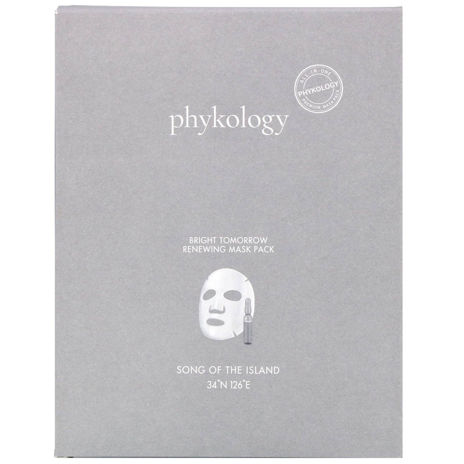 Comprar Phykology, Bright Tomorrow Renewing Mask Pack, 5 Sheets, 23 g Each