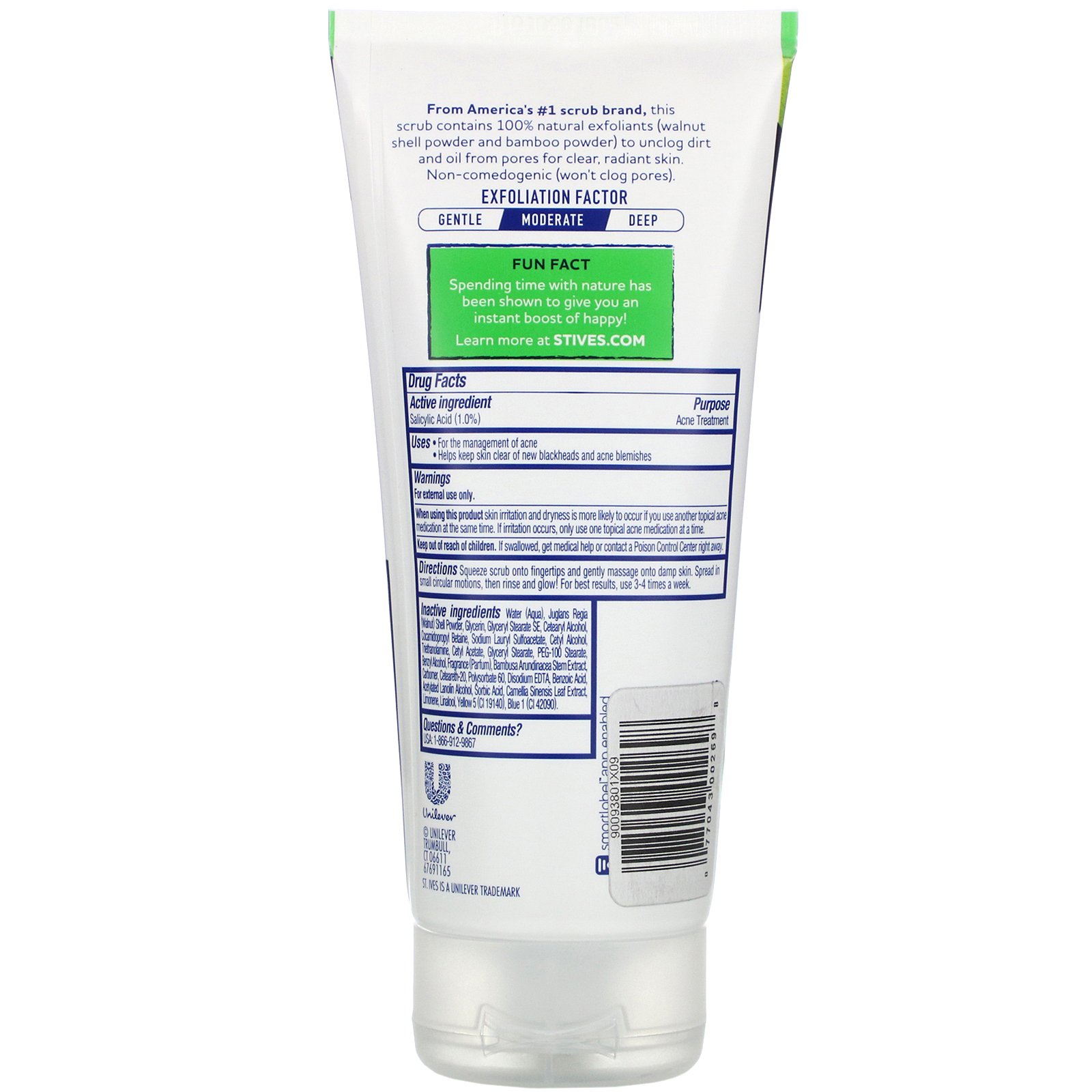 Comprar St. Ives, Blackhead Clearing, Green Tea & Bamboo Scrub, 6 oz (170 g) - Imagem 2