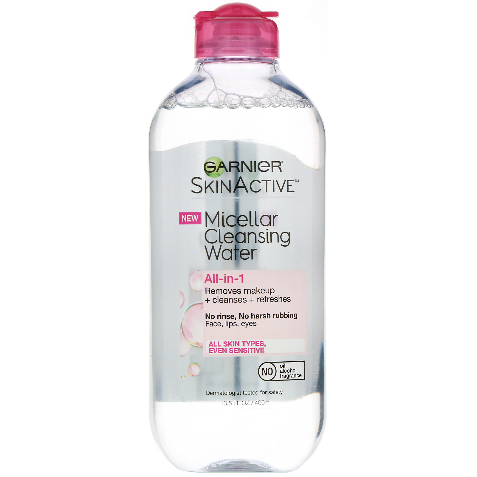 Comprar Garnier, SkinActive, Água micelar, Removedor de maquiagem tudo em um só produto, para todos os tipos de pele, 400 ml