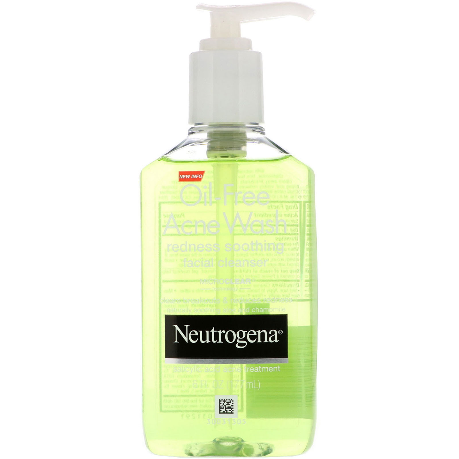 Comprar Neutrogena, Limpeza Facial Antiacne Sem Óleo, Alivia a Vermelhidão, 6 fl oz (177 ml)