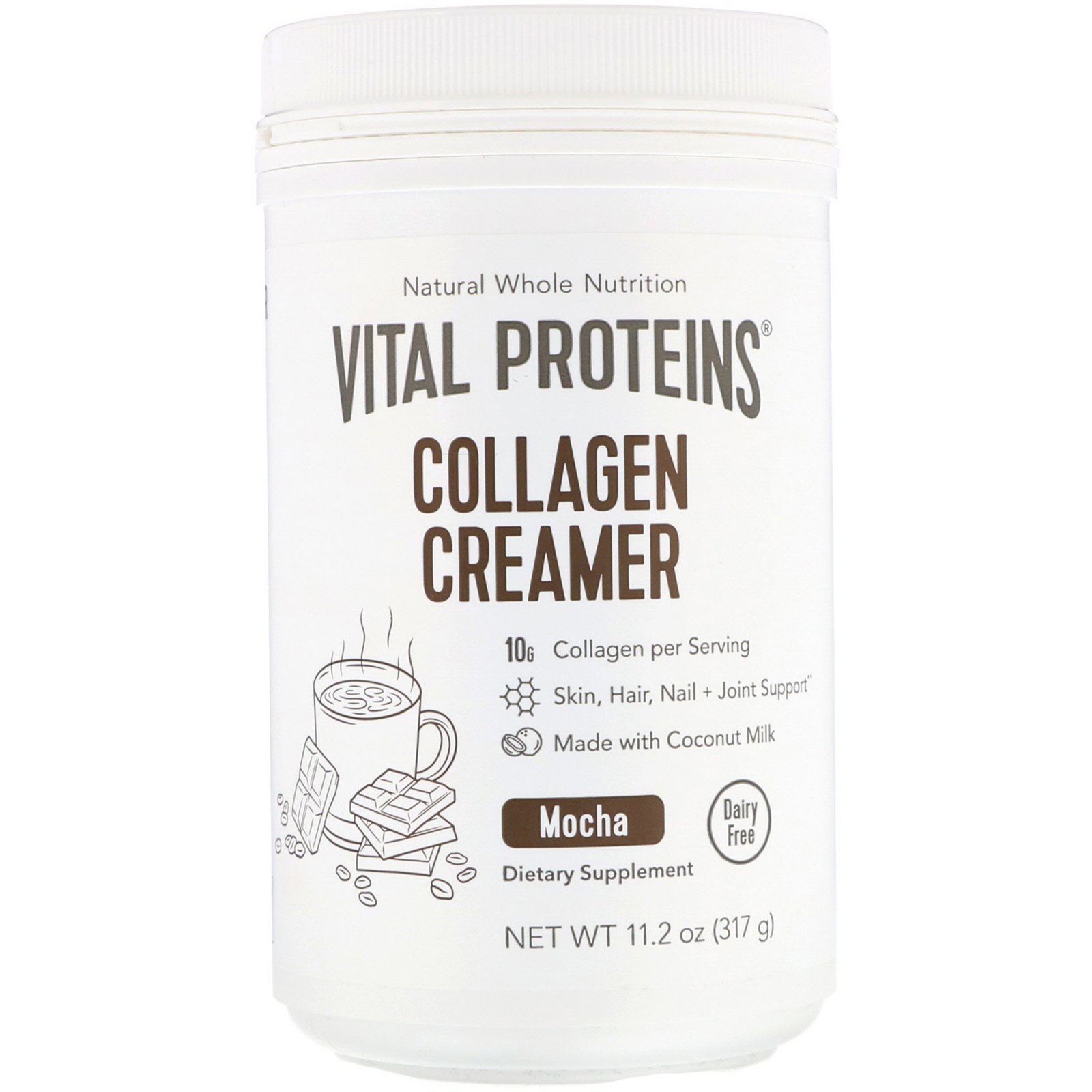 Comprar Vital Proteins, Creamer de Colágeno em Pó, Mocha, 11,2 oz (317 g)