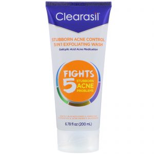 Comprar Clearasil, Stubborn Acne Control, 5-in-1 Exfoliating Wash, 6.78 fl oz (200 ml)