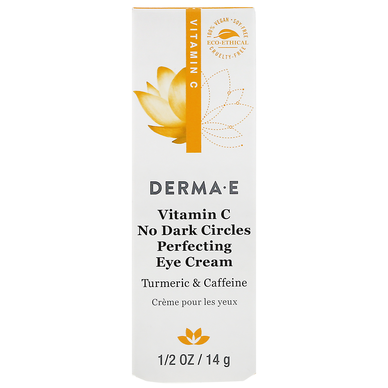 Comprar Derma E, Vitamin C, No Dark Circles Perfecting Eye Cream, 0.5 oz (14 g) - Imagem 2