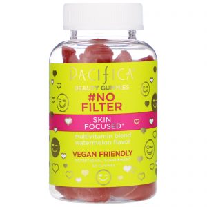 Comprar Pacifica, Beauty Gummies, #No Filter, Skin Focused, Watermelon Flavor, 60 Gummies
