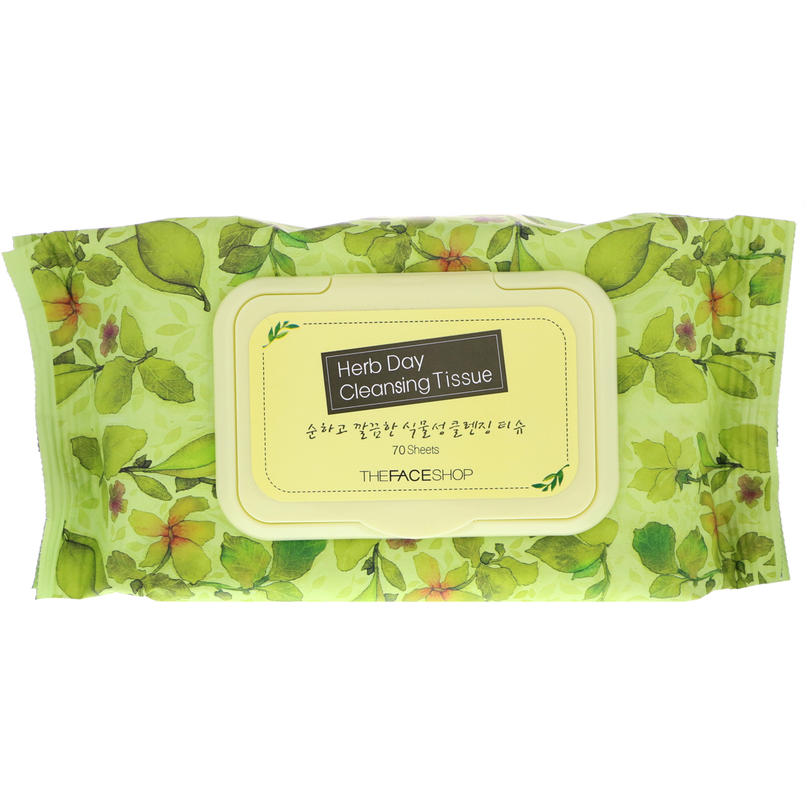 Comprar The Face Shop, Herb Lenço para limpeza diária, 70 folhas