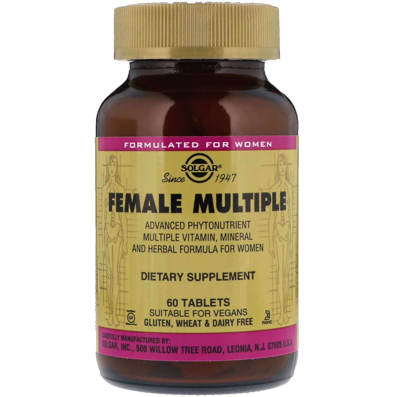 Comprar Solgar, Female Multiple, 60 Tablets
