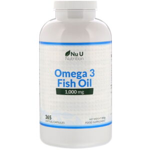 Comprar Nu U Nutrition, Omega 3 Fish Oil, 1,000 mg, 365 Softgel Capsules