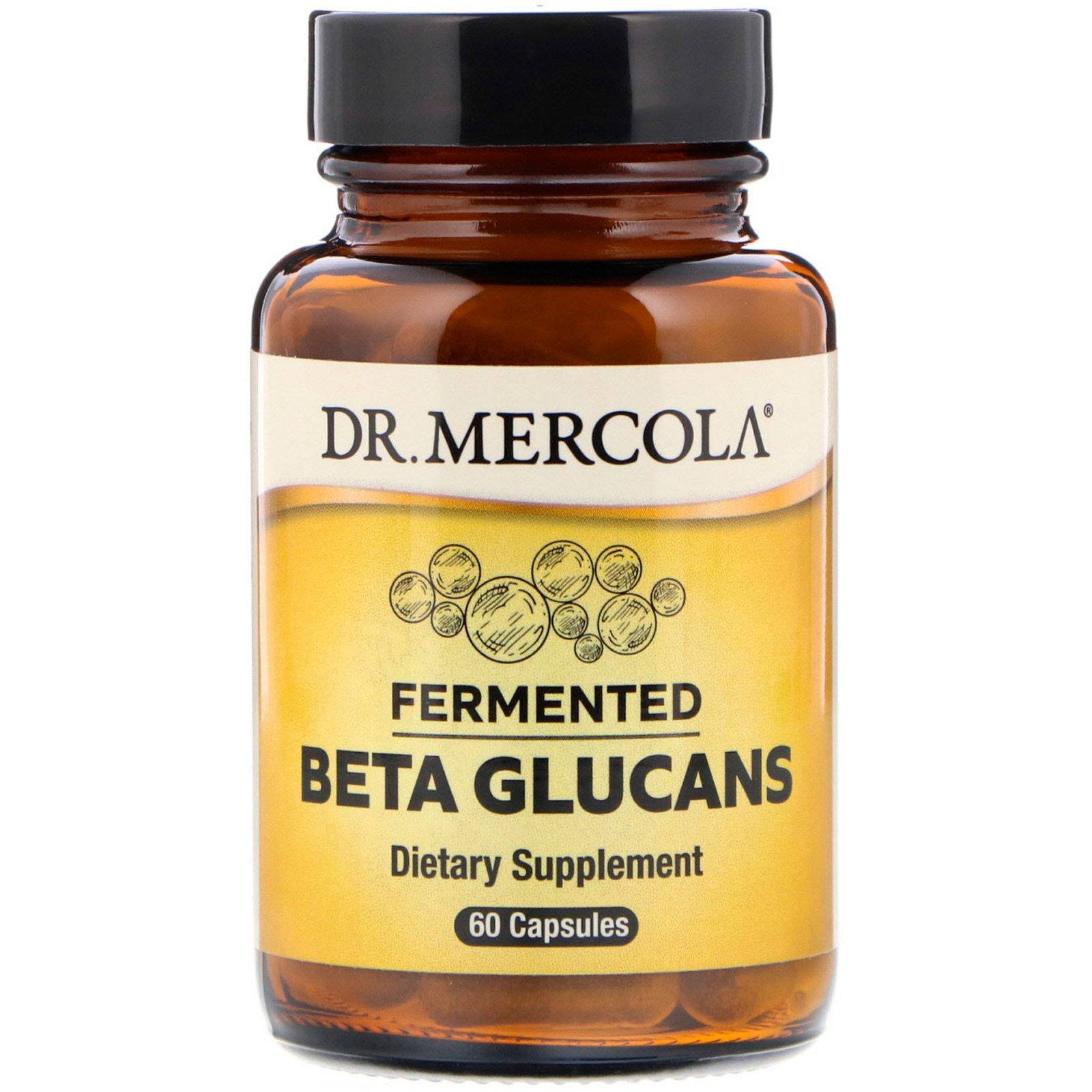 Comprar Dr. Mercola, Betaglucanos Fermentados, 60 Cápsulas