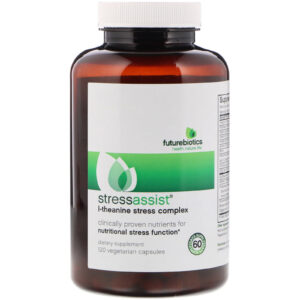 Comprar FutureBiotics, StressAssist, Complexo de L-Teanina Antiestresse, 120 Cápsulas Vegetarianas