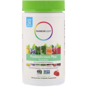 Comprar Rainbow Light, Gomas Probiolicious Plus, Frutas, 120 Gomas