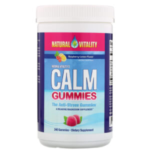 Comprar Natural Vitality, Gomas Calm, As Gomas Antiestresse, Sabor Framboesa-Limão, 240 Gomas
