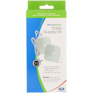 Comprar AccuRelief, Kit de Suprimentos TENS, 4 Conjuntos de 2 Eletrodos e 1 Cabo de Chumbo