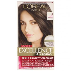 Comprar L'Oreal, Excellence Creme, coloração com tripla proteção, 4 Dark Brown, 1 aplicação
