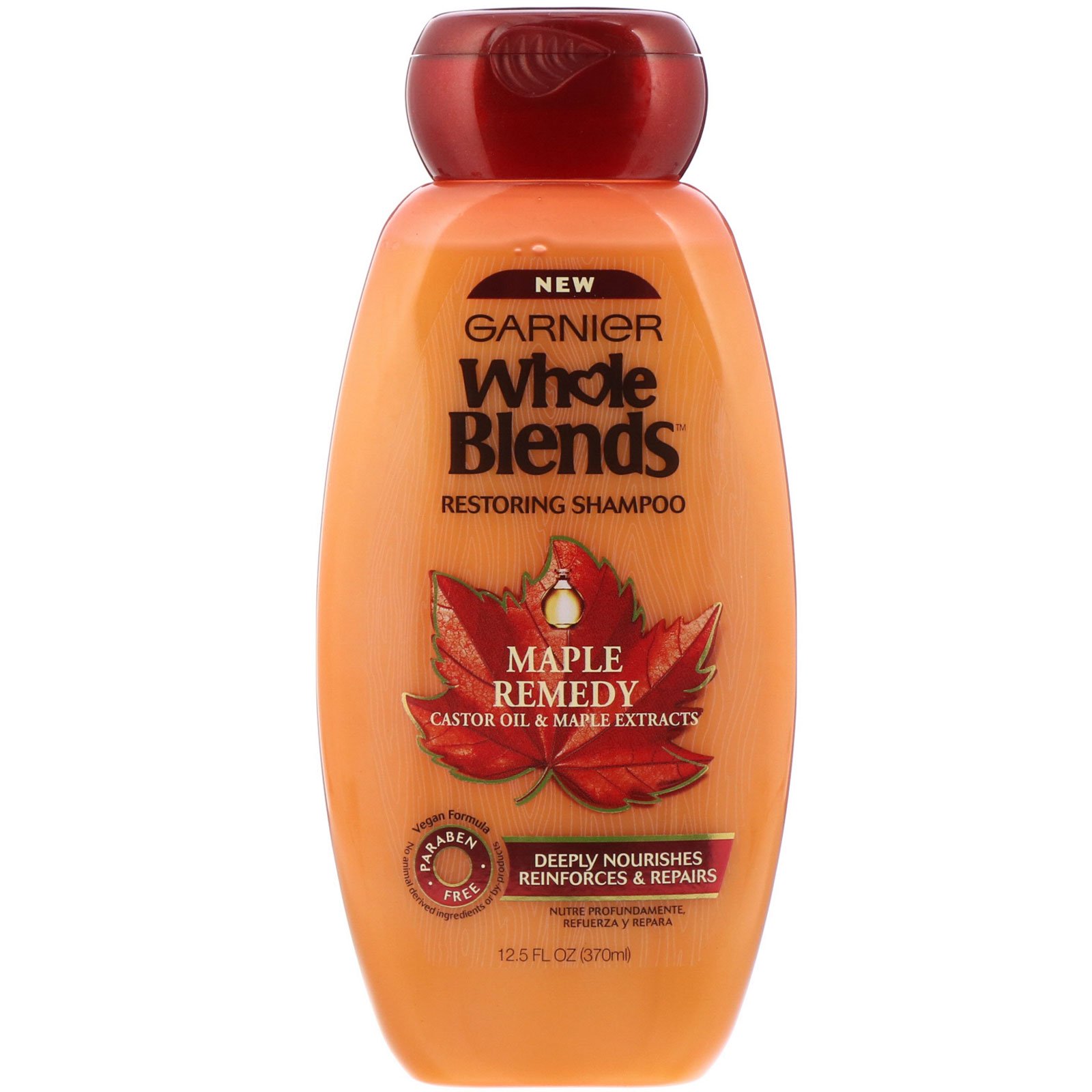 Comprar Garnier, Whole Blends, Shampoo restaurador, Maple Remedy, 370 ml