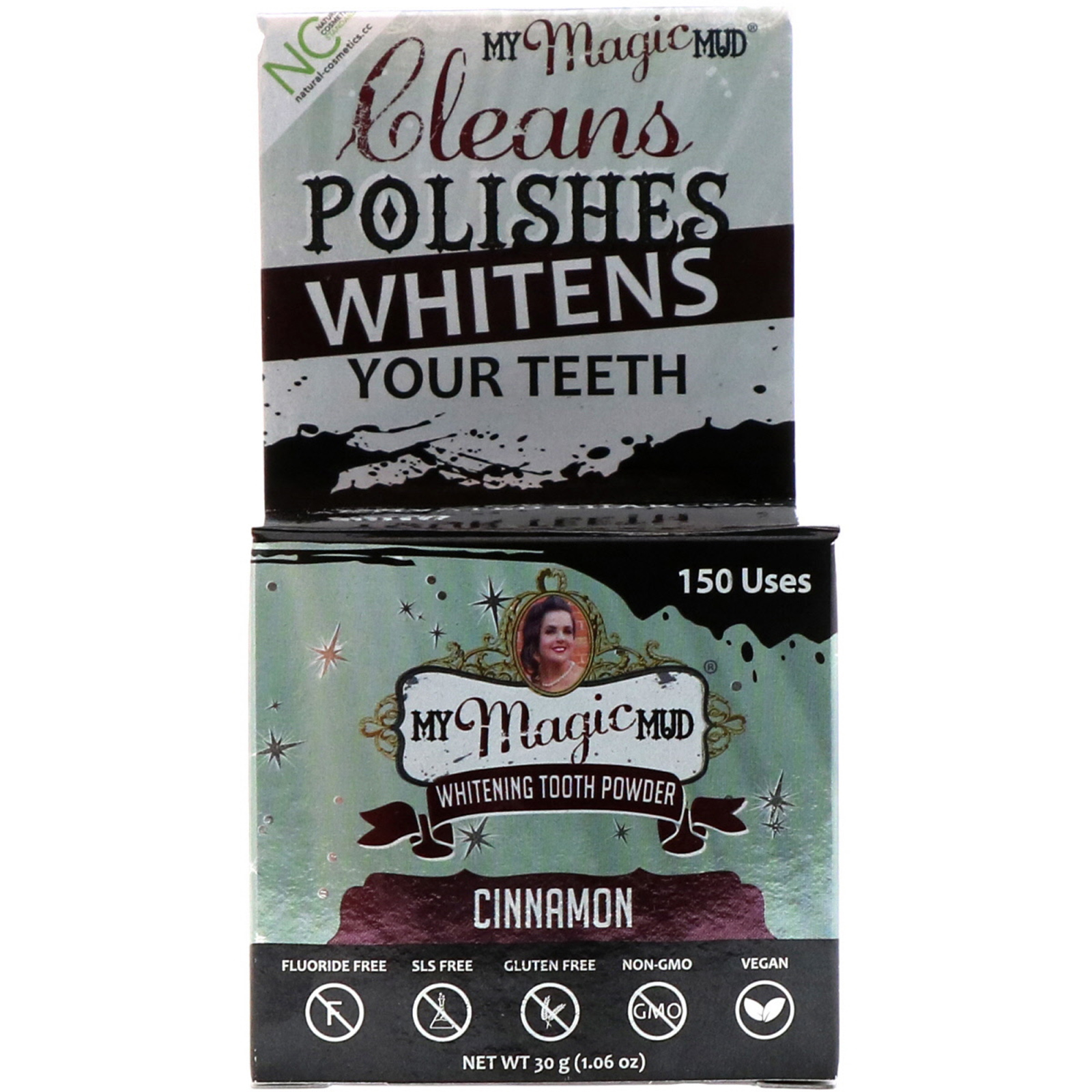 Comprar My Magic Mud, Clareador Dental em Pó, Canela, 1,06 oz (30 g) - Imagem 2