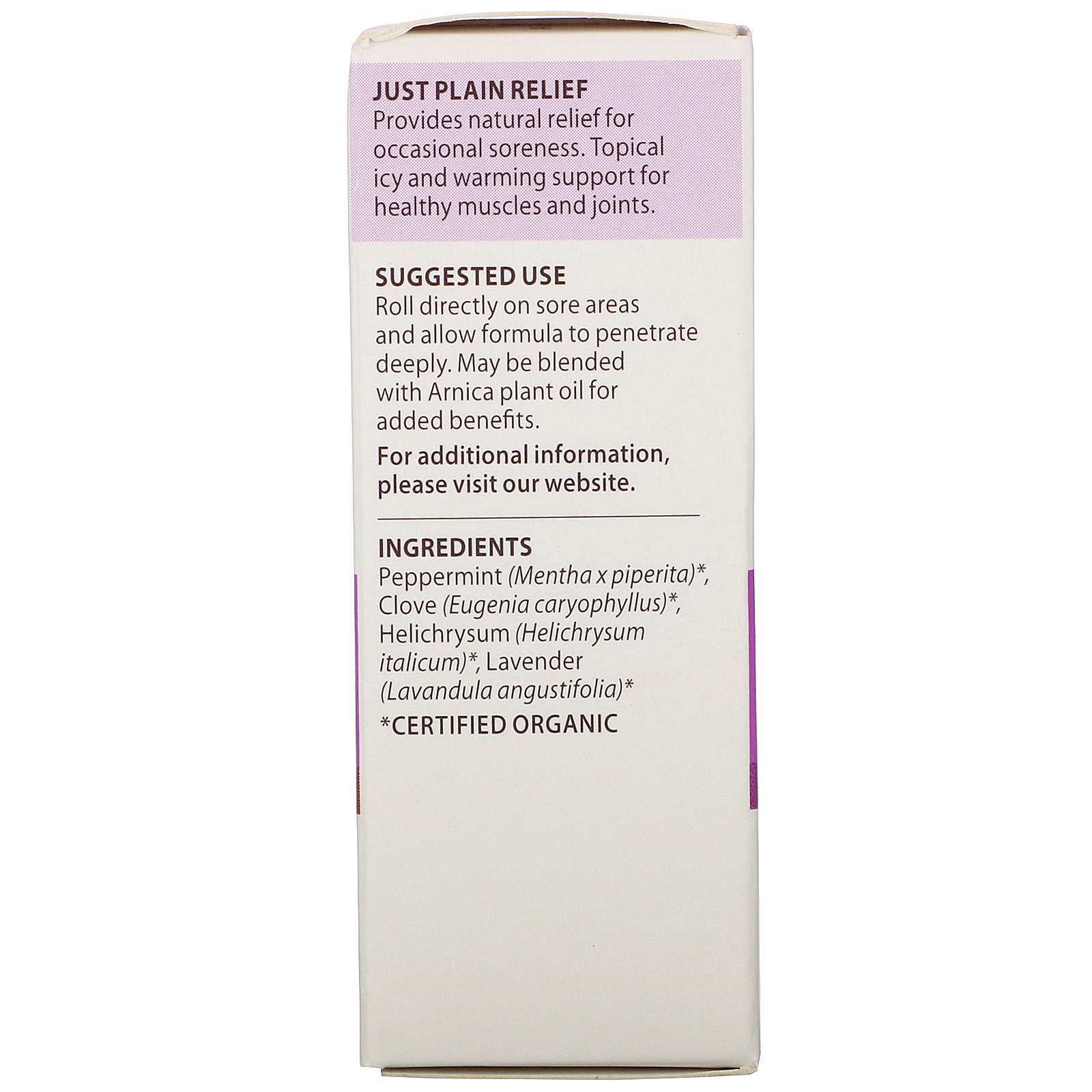 Comprar Pranarom, Essential Oil, Just Plain Relief, .27 fl oz (8 ml) - Imagem 3