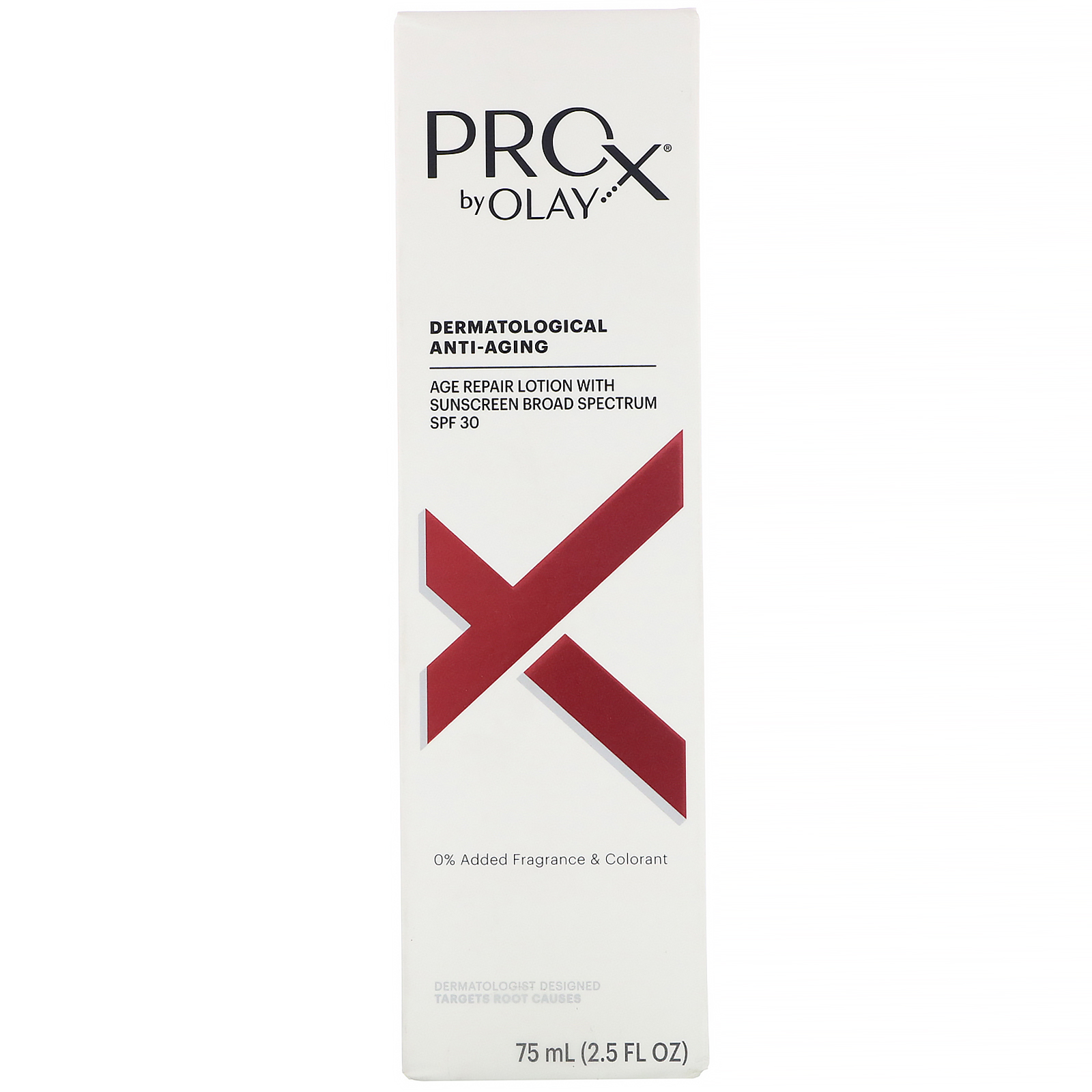 Comprar Olay, ProX, Antienvelhecimento Dermatológico, Loção Reparadora da Idade, FPS 30, 75 ml (2,5 fl oz) - Imagem 2