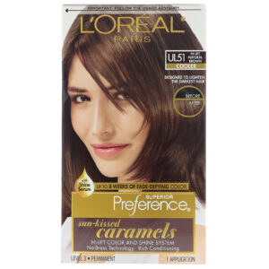 Comprar L'Oreal, Superior Preference, Sistema Hi-Lift Color + brilho, Cooler. Hi-Lift Natural Brown UL51, 1 Aplicação