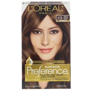 Comprar L'Oreal, Superior Preference, Sistema Fade-Defying Color + Shine, Warmer, Medium Chestnut Brown 5CB, 1 Aplicação