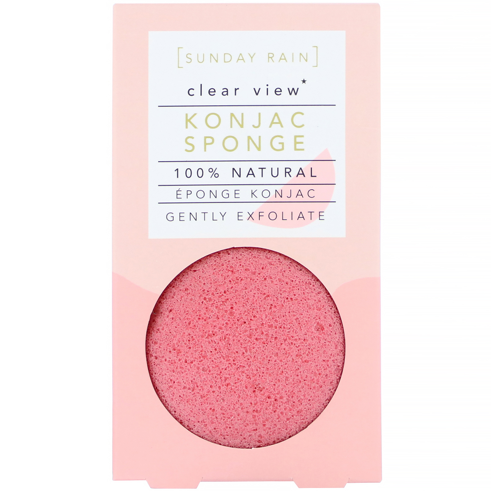 Comprar Sunday Rain, Clear View, Konjac Sponge, 1 Sponge - Imagem 2