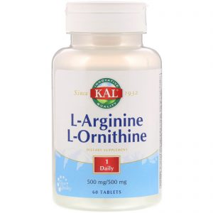 Comprar KAL, L-Arginine L-Ornithine, 500 mg /500 mg, 60 Tablets