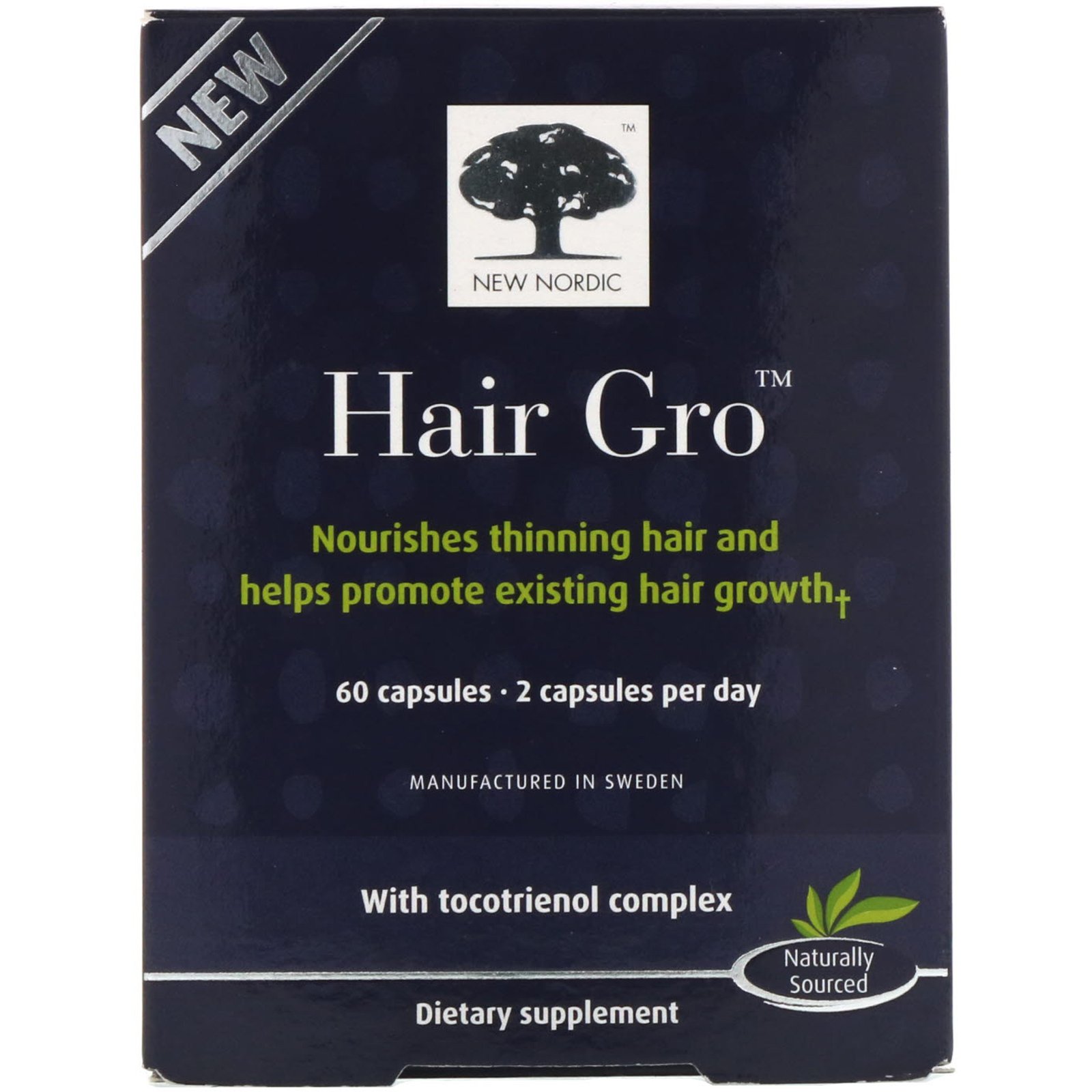 Comprar New Nordic, Hair Gro, 60 Cápsulas