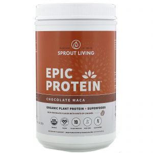 Comprar Sprout Living, Epic Protein, Organic Plant Protein + Superfoods, Maca Chocolate, 910 g (2 lb)