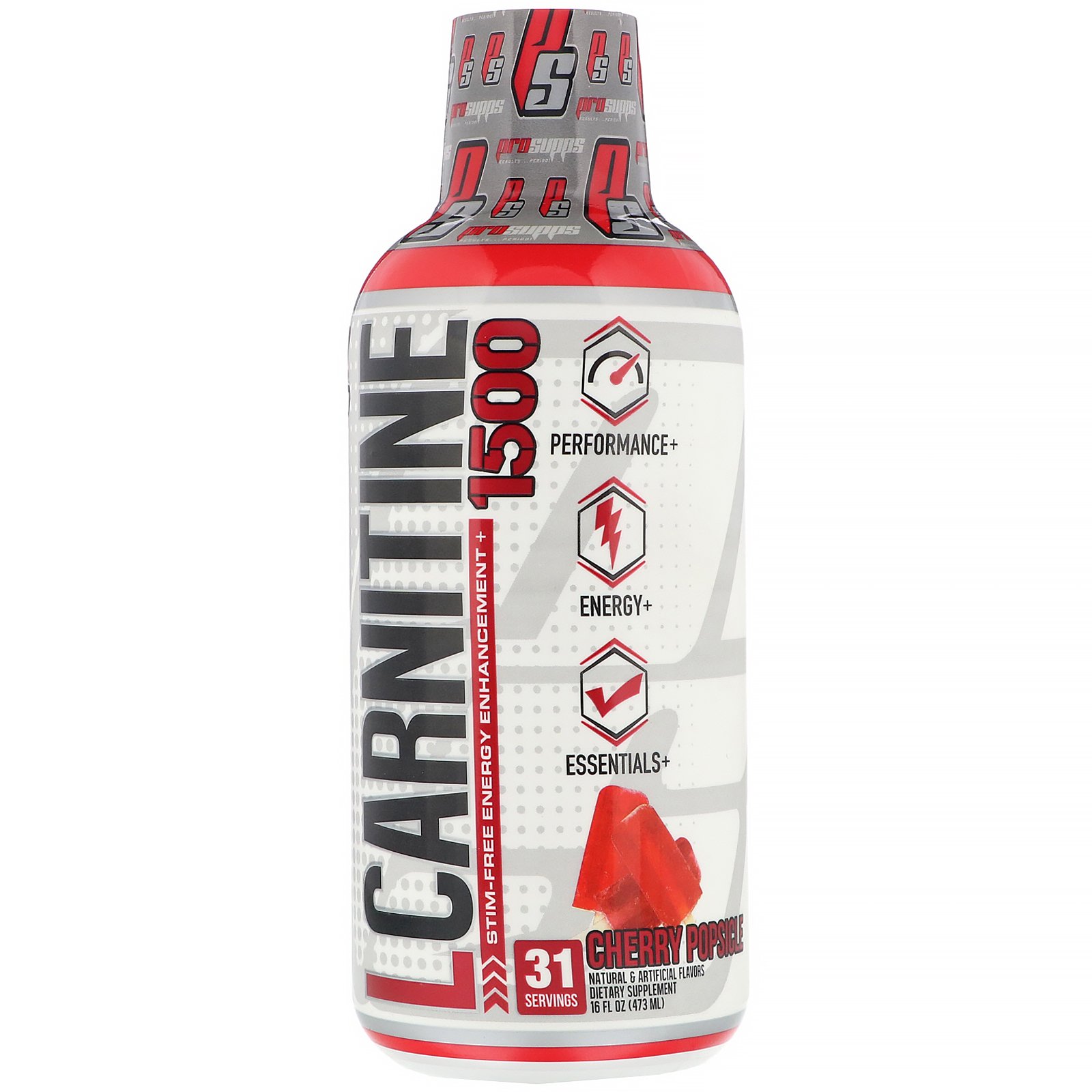 Comprar ProSupps, L-Carnitine 1500, Cherry Popsicle, 1,500 mg, 16 fl oz (473 ml)