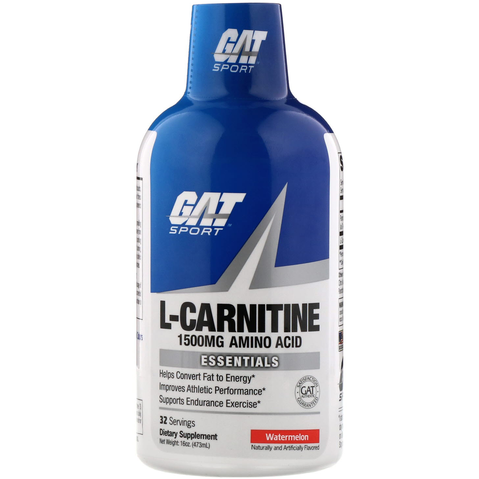 Comprar GAT, L-Carnitine, Amino Acid, Watermelon, 1,500 mg, 16 oz (473 ml)