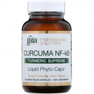 Comprar Gaia Herbs Professional Solutions, Curcuma NF-kB, Turmeric Supreme, 60 Liquid-Filled Capsules