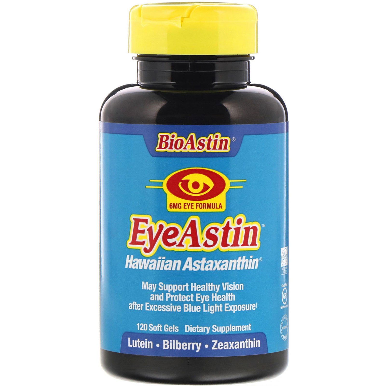 Comprar Nutrex Hawaii, BioAstin, Eye Astin, Hawaiian Astaxanthin, 6 mg, 120 Soft Gels
