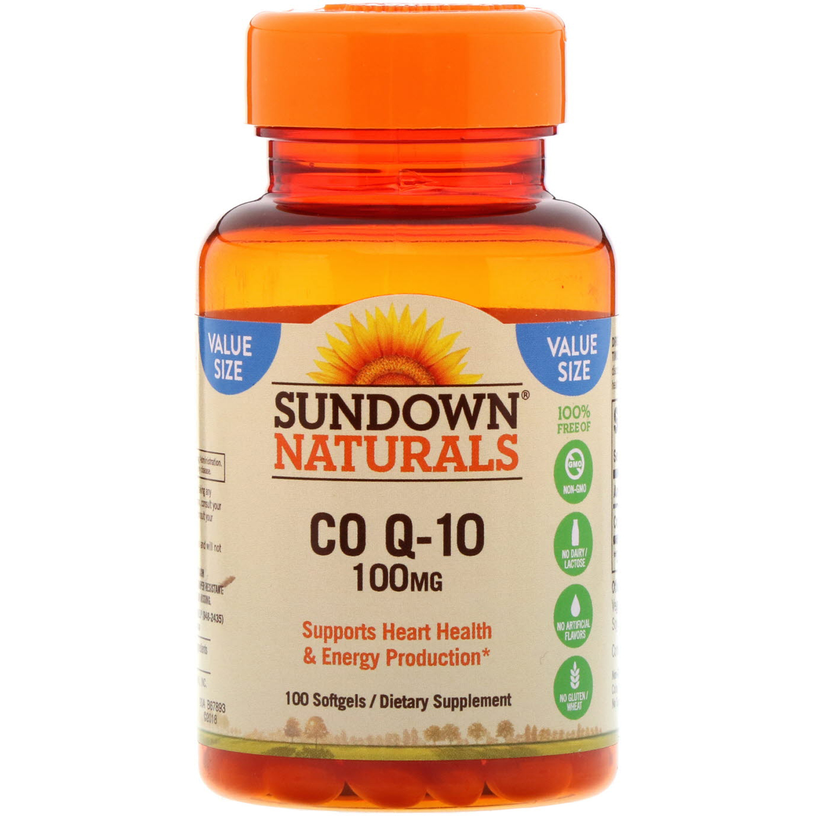 Comprar Sundown Naturals, Co Q-10, 100 mg, 100 Cápsulas Gelatinosas