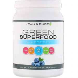 Comprar Lean & Pure, Superalimento Verde, Mirtilo, 16,26 oz (461 g)