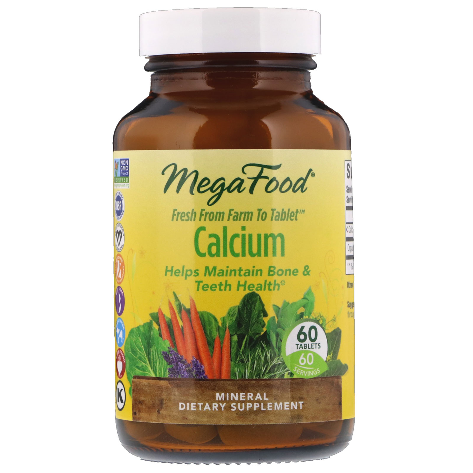 Comprar MegaFood, Cálcio, 60 Comprimidos