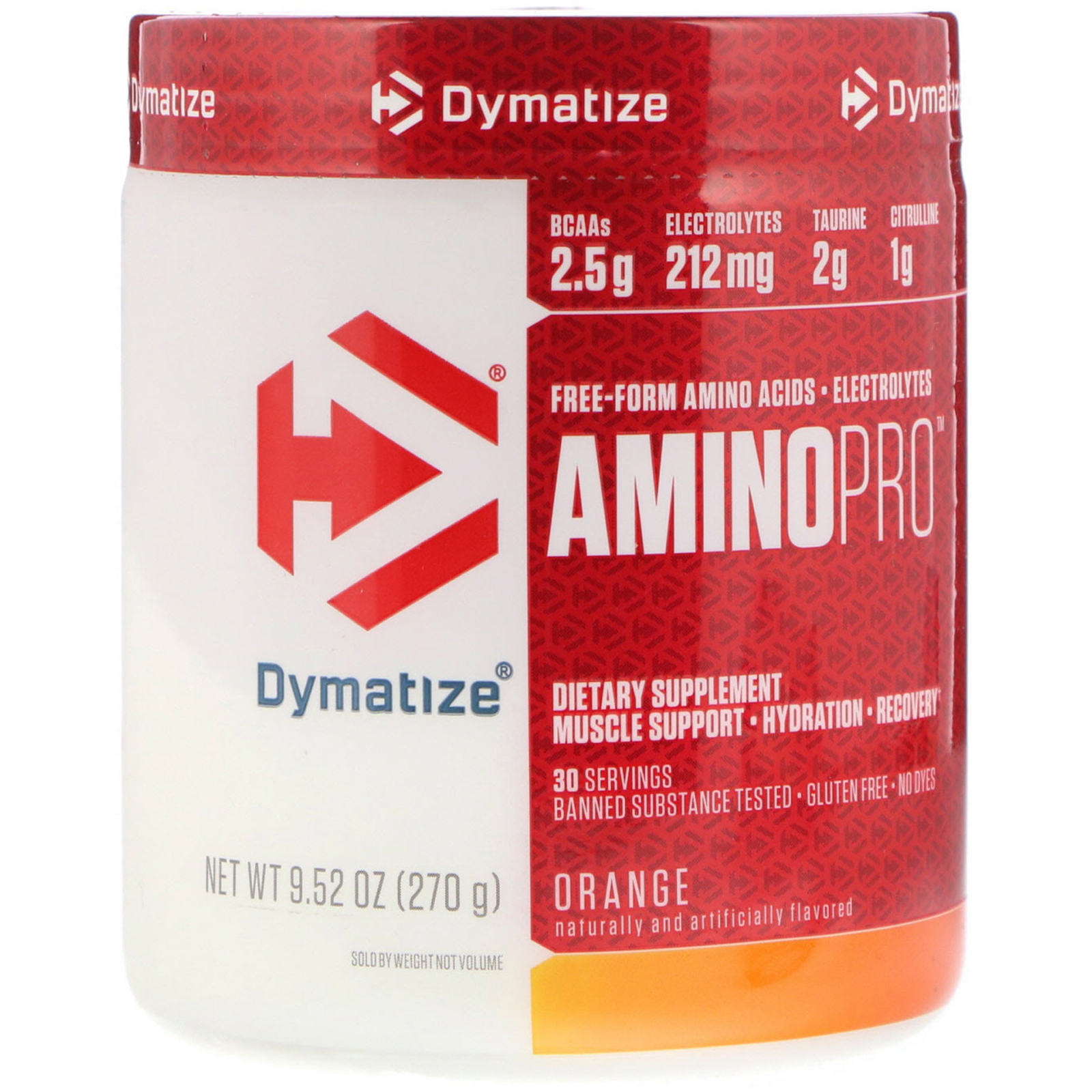Comprar Dymatize Nutrition, AminoPro, Laranja, 9,52 oz (270 g)