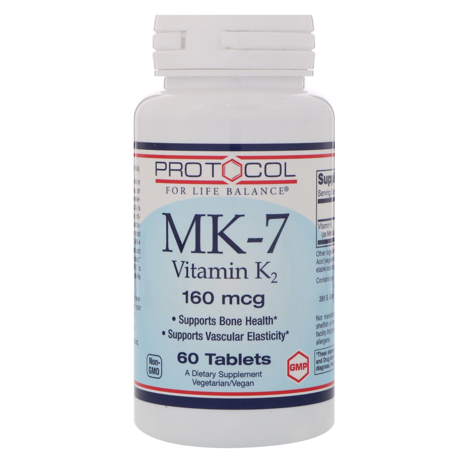 Comprar Protocol for Life Balance, MK-7 Vitamin K2, 160 mcg, 60 Tablets