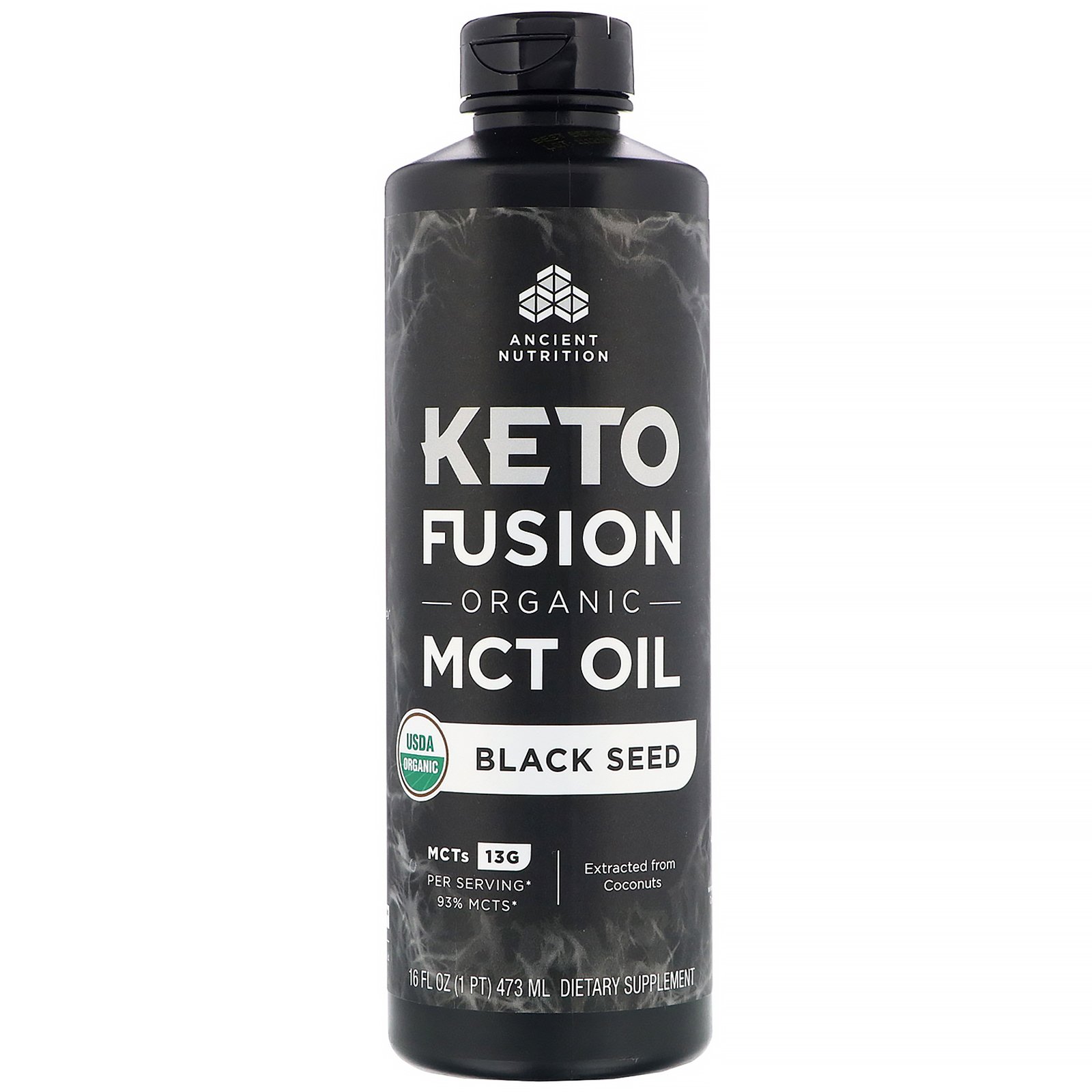 Comprar Dr. Axe / Ancient Nutrition, Óleo TCM Orgânico Keto Fusion, Cominho Preto, 473 ml (16 fl oz)