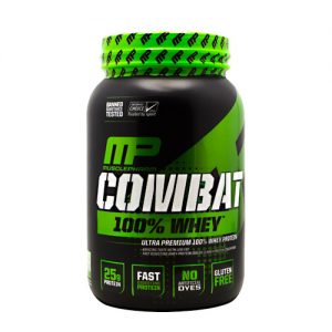 Comprar MusclePharm Combat 100% Whey, Baunilha - 2 lbs