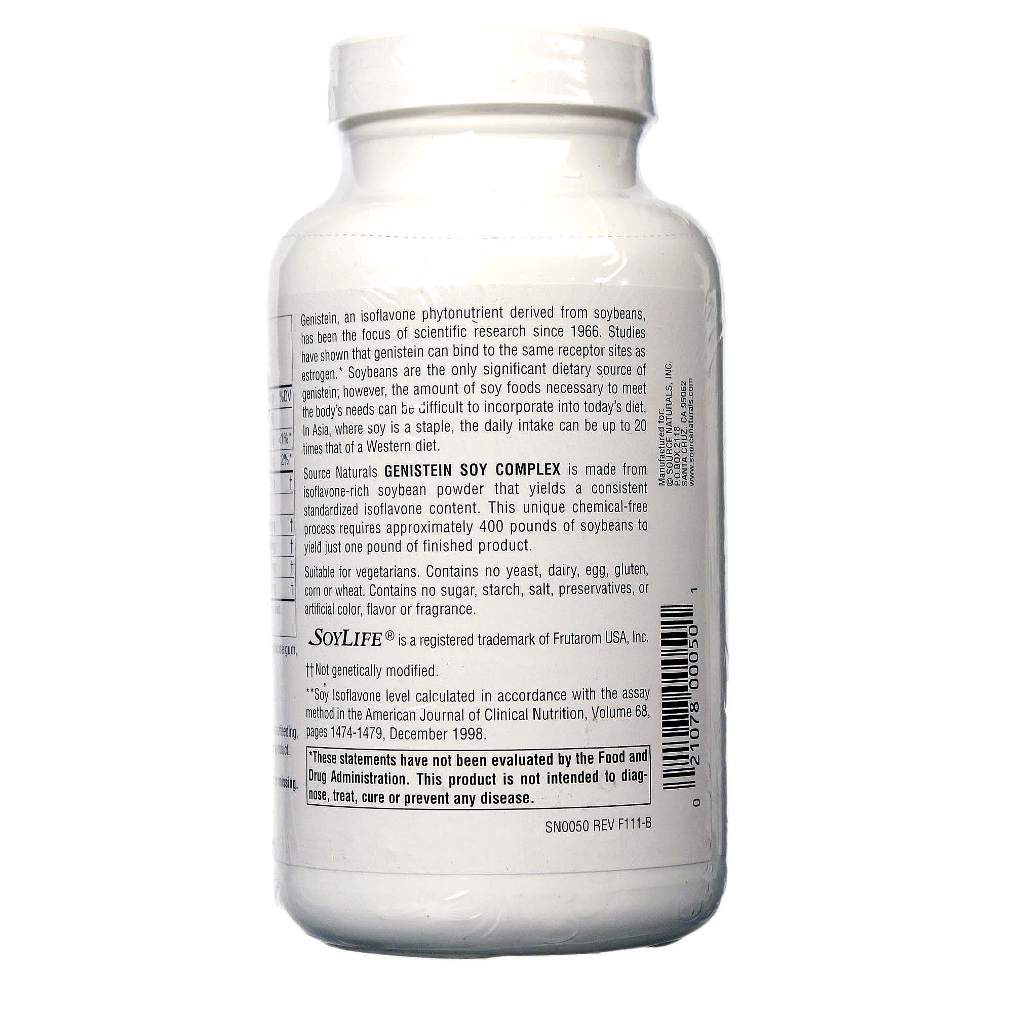 Comprar Source Naturals, Genisteína - 120 Tabletes - Imagem 3