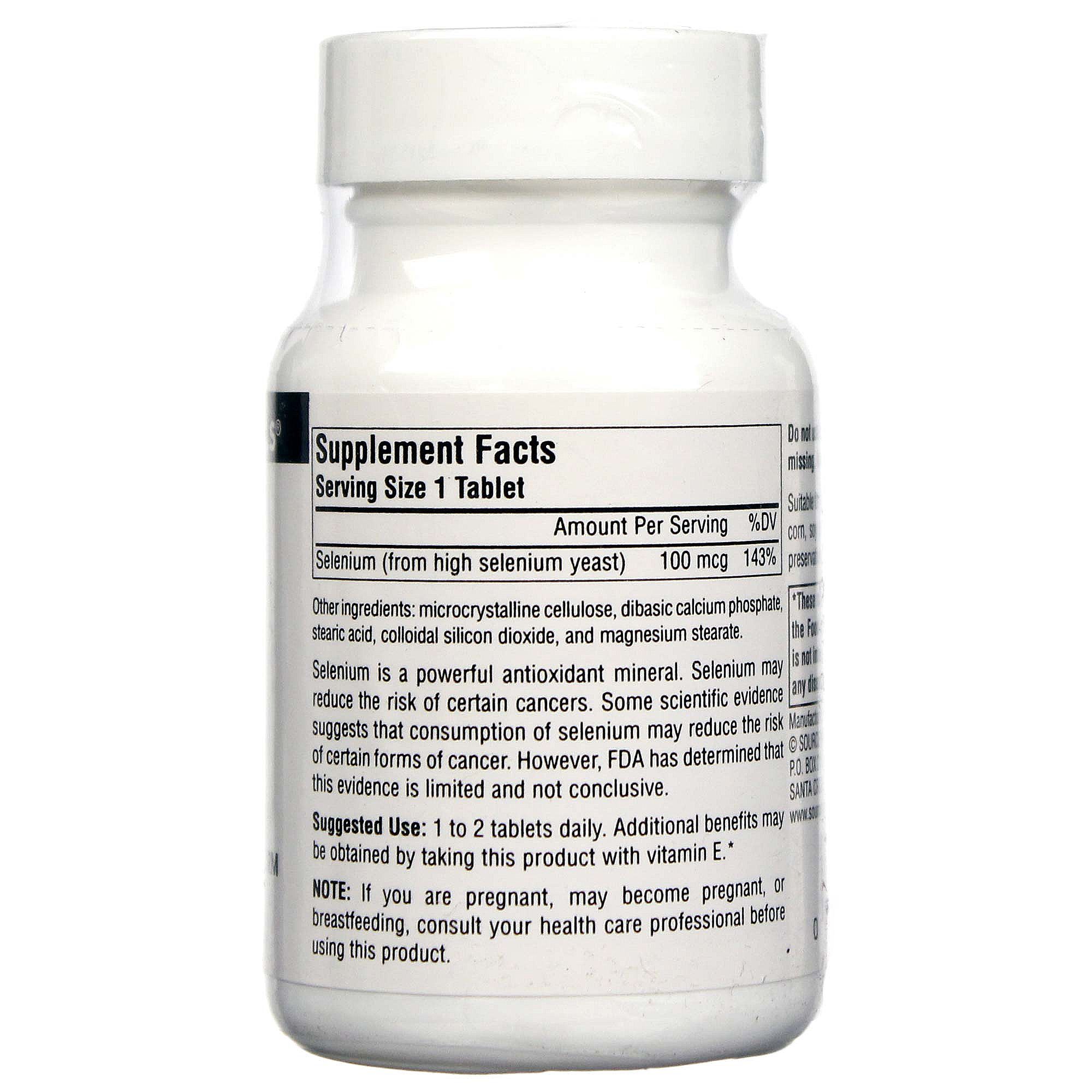 Comprar Source Naturals Selênio 100 mcg 100 Tabletes - Imagem 2
