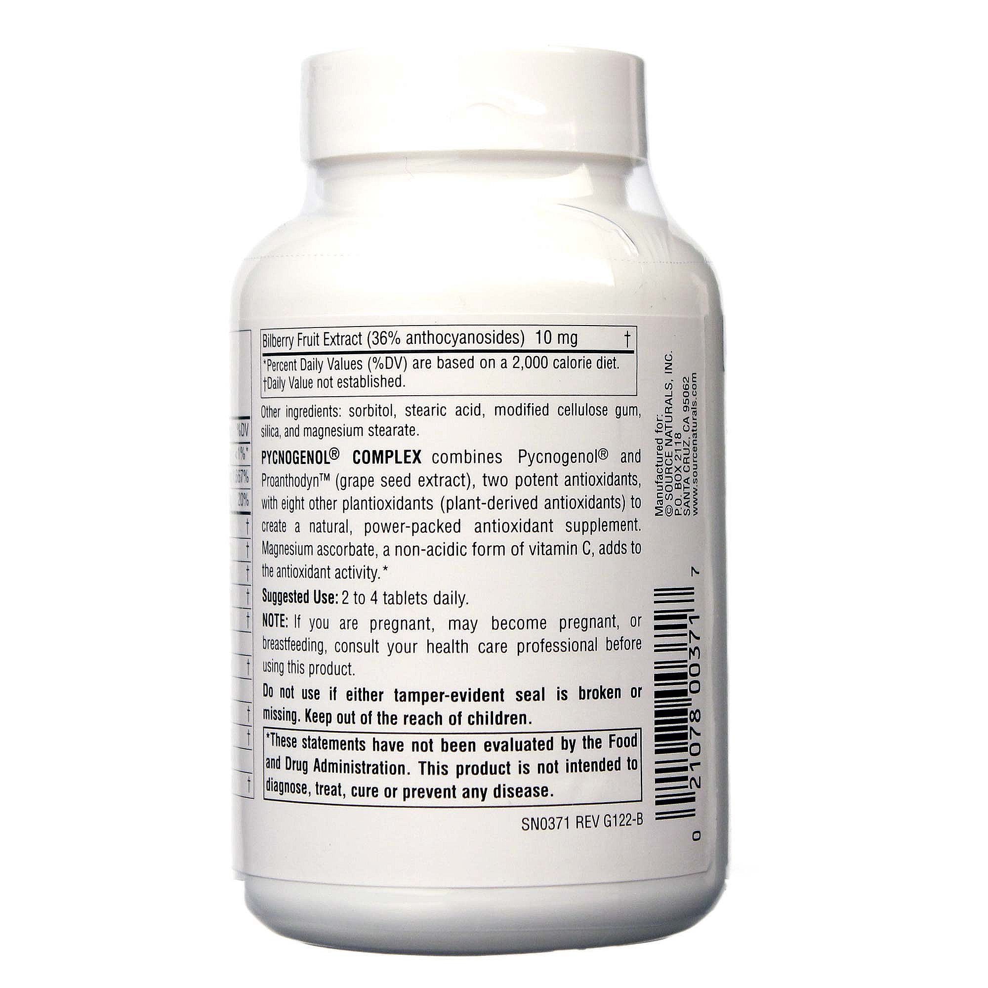 Comprar Source Naturals, Complexo Pycnogenol - 60 Tabletes - Imagem 3