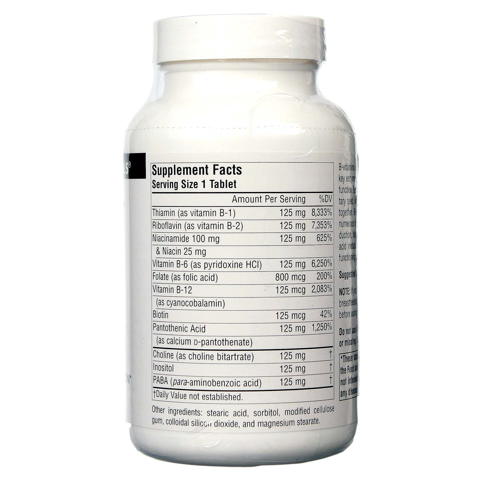 Comprar Source Naturals, Complexo B-125 - 90 Tabletes - Imagem 2
