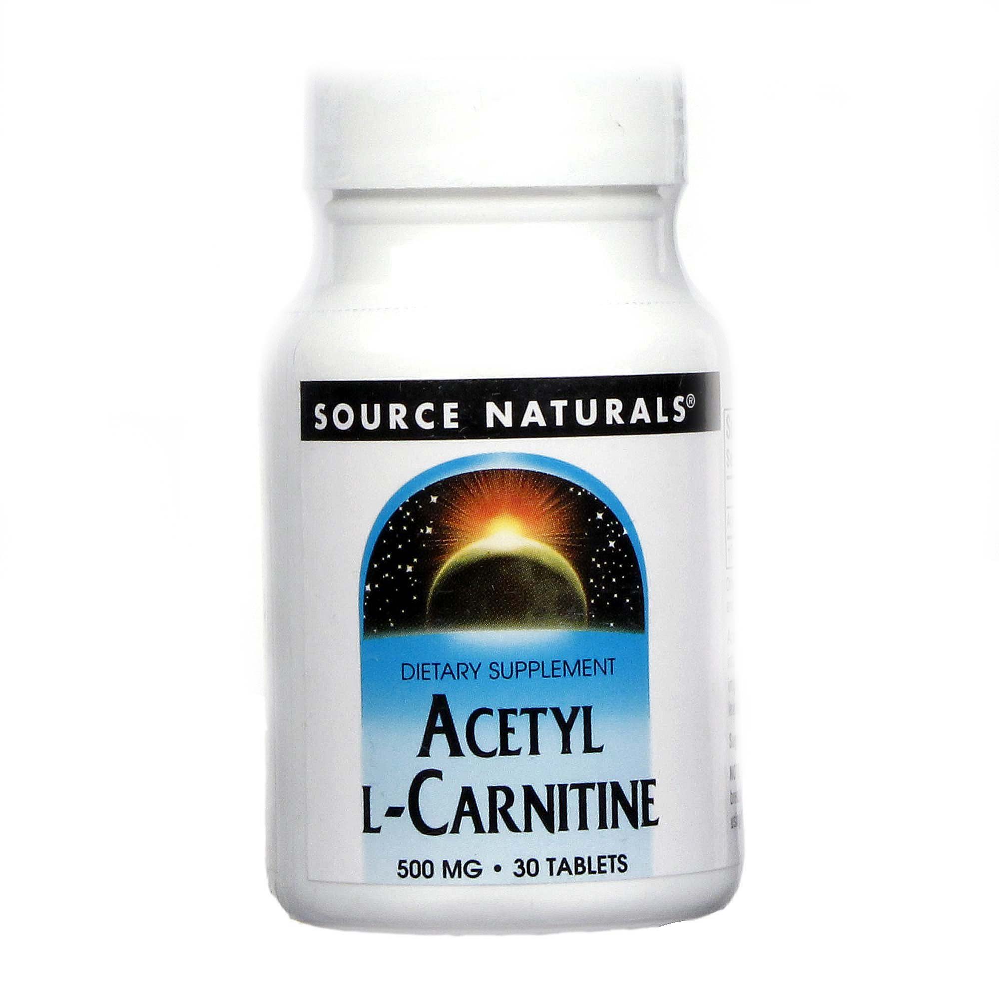 Comprar Source Naturals, Acetil L-Carnitina 500 mg - 30 Tabletes